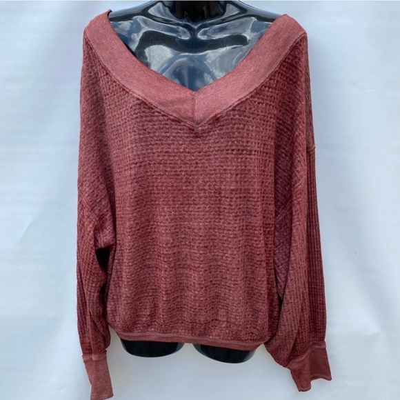 We The Free/ Free People Southside Thermal Shirt Size Small - Picture 3 of 9